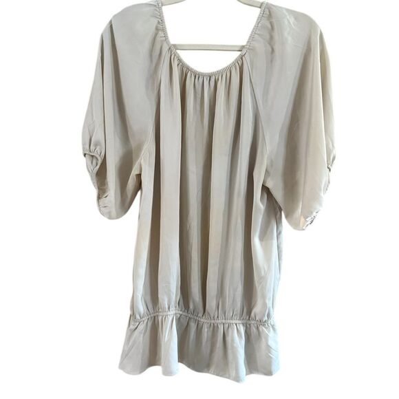 Apt 9 Cream Blue Floral Top Women's Extra Large - Picture 3 of 9